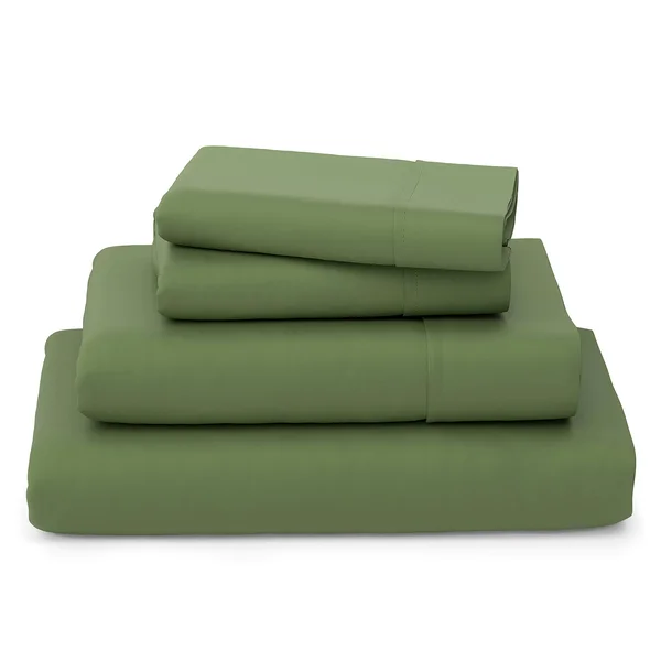 Cosy House Collection Luxury Bamboo Bed Sheet Set - Hypoallergenic Bedding Blend - 4 Piece - King - Sage Green