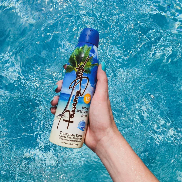 Panama Jack Continuous Spray Sunscreen - SPF 15, Broad Spectrum UVA/UVB Protection, Reef-Friendly, PABA, Paraben, Gluten & C