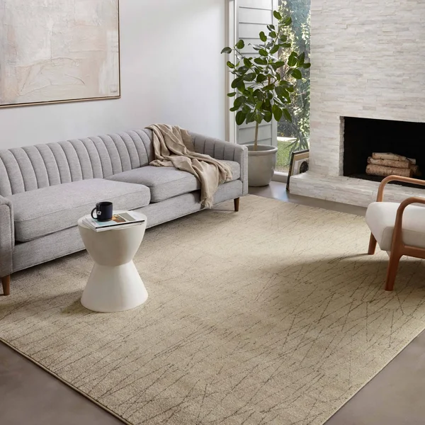 Alexander Home Bradford Modern Pendulum Area Rug - 6&-7x22 x 9&-7x22 - Beige, Pepper