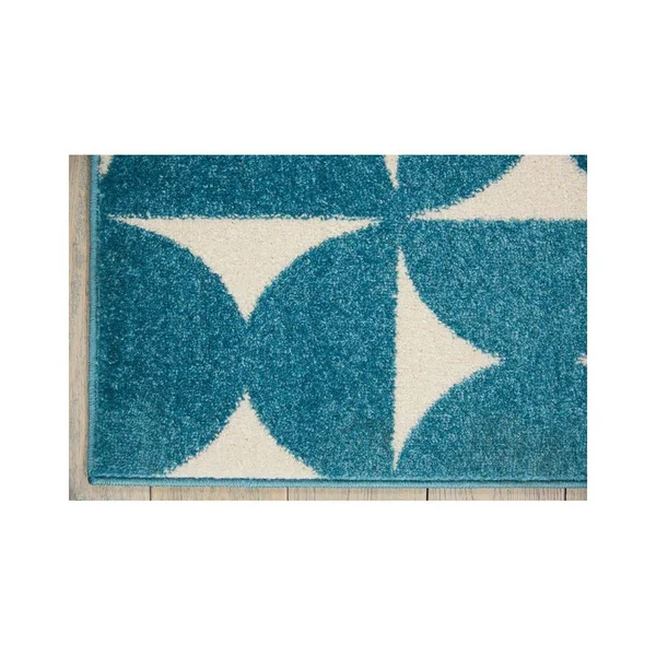 Nourison Harper DS301 Area Rug, Blue, 4& x 6&