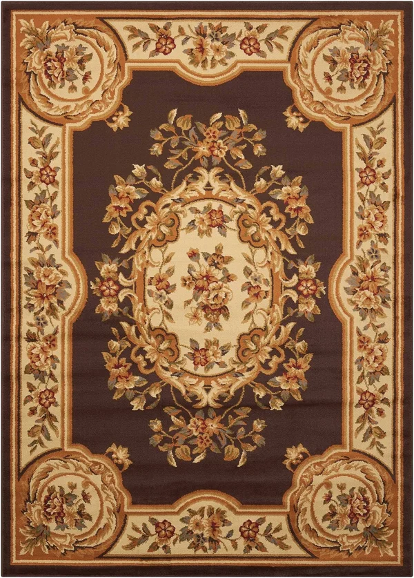 Nourison Paramount PAR37 Chocolate Area Rug - 5&3x22 x 7&3x22