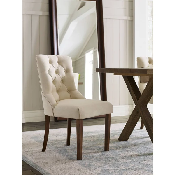 Finch Elmhurst Cream Tufted Dining Chair Set of 2