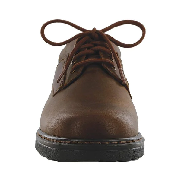 Men's SAS Aden Plain Toe Oxford Brown Leather 9 W