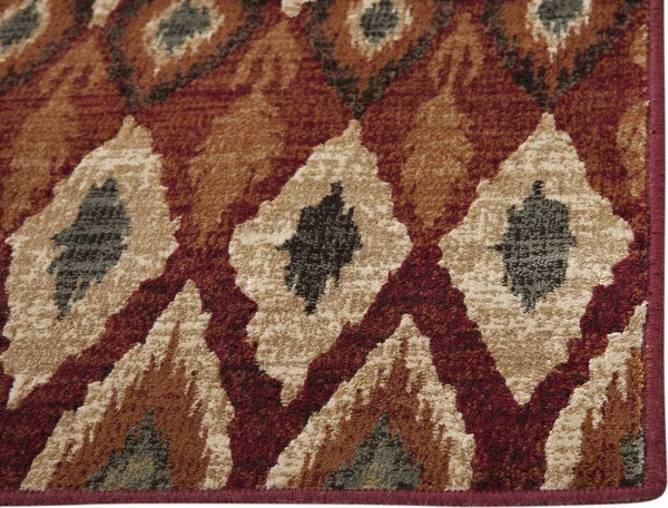 Abacasa 7021-5x8 Sonoma Backgammon Rust/Red Area Rug
