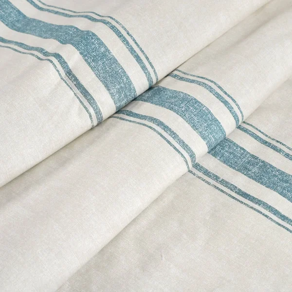Lush Decor Farmhouse Stripe Throw Navy