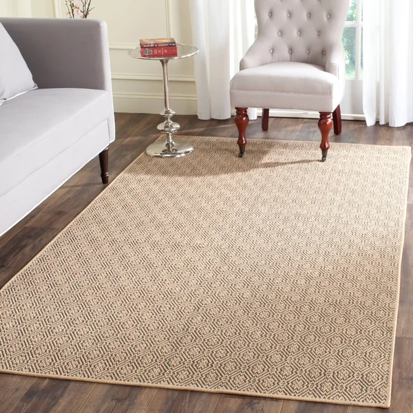 Safavieh Palm Beach PAB512A Area Rug Natural, Black 2& x 8& Runner