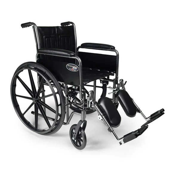 Everest & Jennings Traveler SE, 20x16 Wheelchair, Detachable Full Arm, Elevating Legrest
