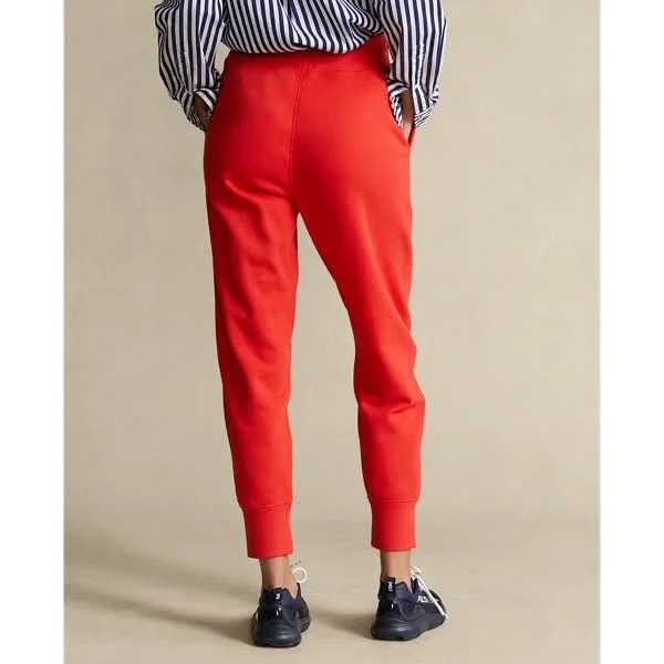 Ralph Lauren Women's Fleece Sweatpant - Size L in Bright Hibiscus