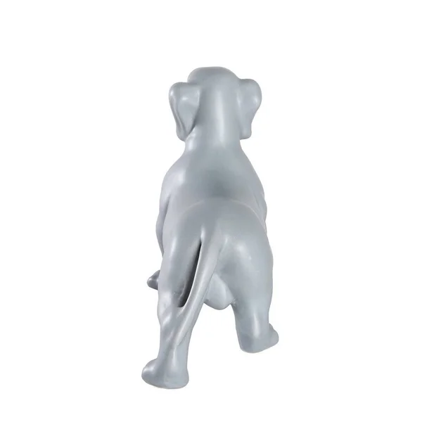 Nayothecorgi Standing Dachshund Ceramic Statue - Glossy Blue