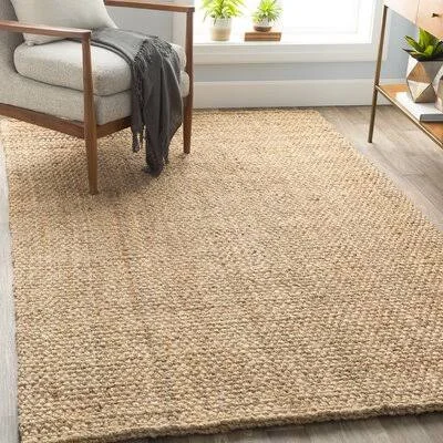 Jayleen Hand-Flatweave Jute/Sisal Wheat Area Rug Bayou Breeze Rug Size: Rectangle 3&6x22 x 5&6x22