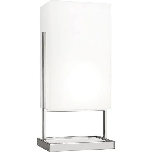 Mill & Mason Guildford 28 in. One-Light Table Lamp in Polished Nickel/White Marble Nickel - Brushed - Contemporary & Mode