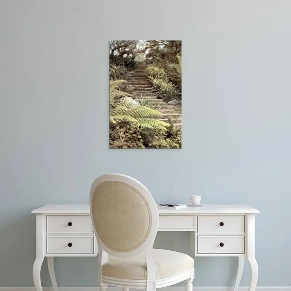 Easy Art Prints Laura Culver's 'Secret Steps' Premium Canvas Art - 30 x 20 - Classic Black Frame