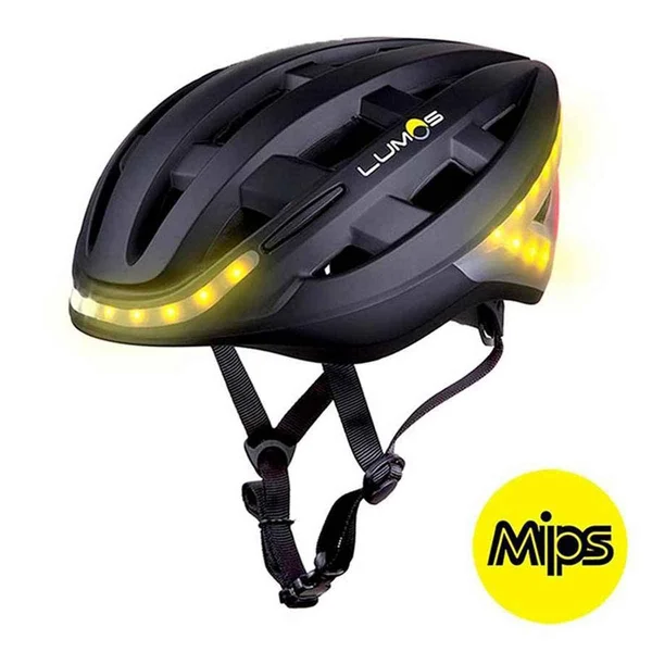 Lumos Kickstart Helmet Charcoal Black - MIPS