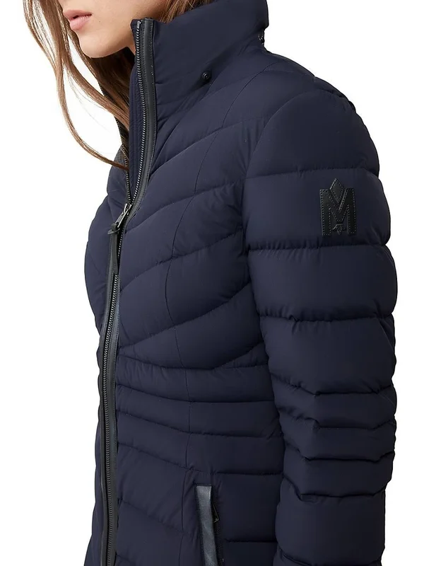 Mackage Patsy Lightweight Down Jacket, Color Navy, Size Large