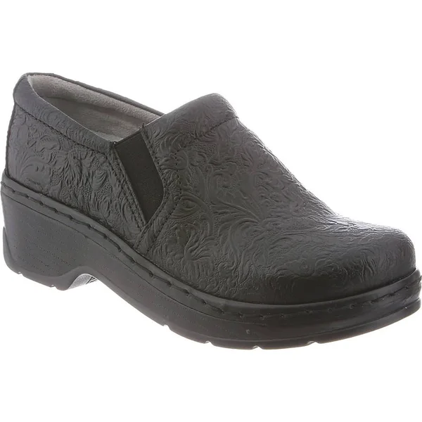 Klogs Naples Black Tooled