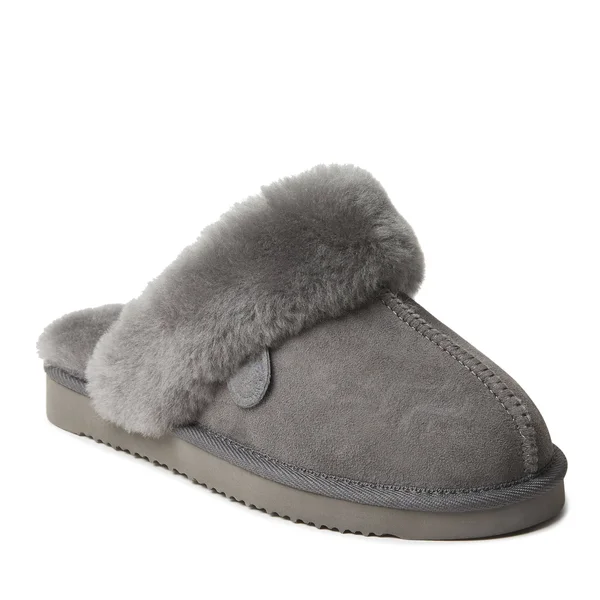 Fireside by Dearfoams Sydney Women's Slipper - Grey Size 6