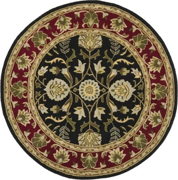 Safavieh Heritage HG261B 4& x 6& Black, Red Rug