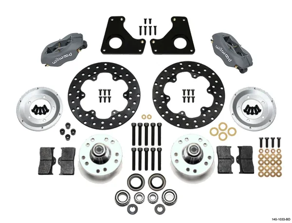 Wilwood 140-1033-BD Forged Dynalite Front Drag Brake Kit 1979-1988 GM