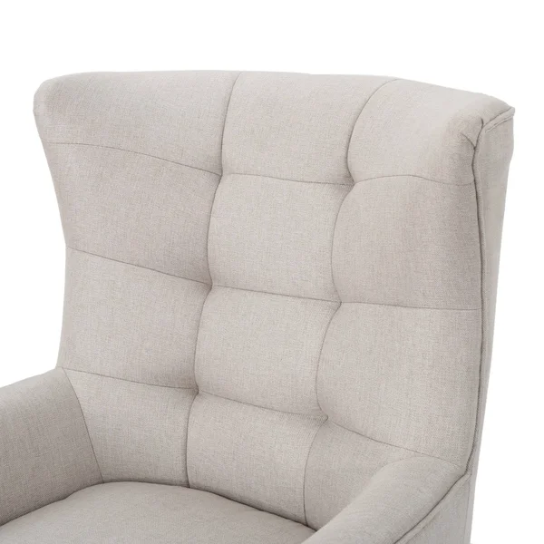 Christopher Knight Home Tamsin Mid-Century Fabric Club Chair by, Wheat