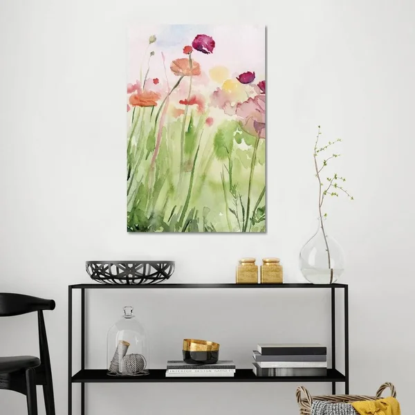 iCanvas Among The Watercolor Wildflowers I Art by Jennifer Paxton Parker Canvas Art Wall Decor ( Floral & Botanical > Fl