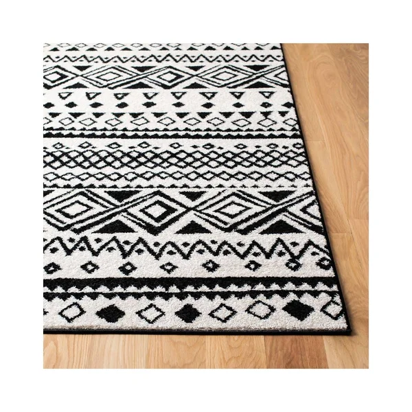 Safavieh 8' x 10' Mercer 400 Mre415 Ivory, Charcoal Rug