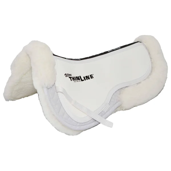 Thinline Ultra Sheepskin Comfort Half Saddle Pad [large] White