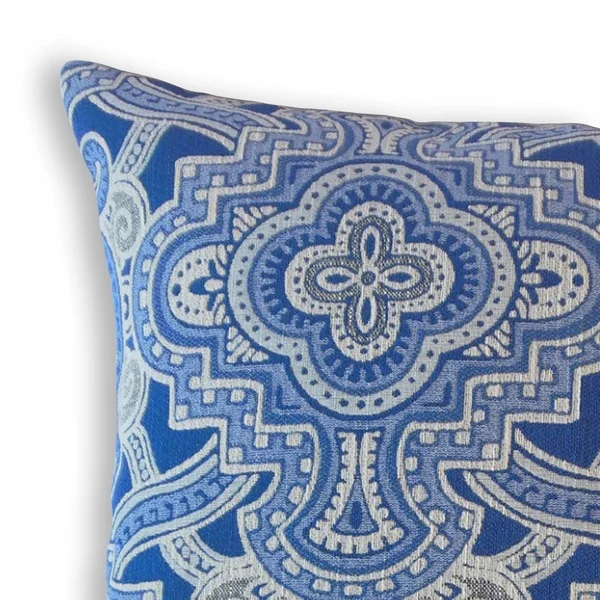 The Pillow Collection Jacory Geometric Decorative Throw Pillow Blue 12 x 18