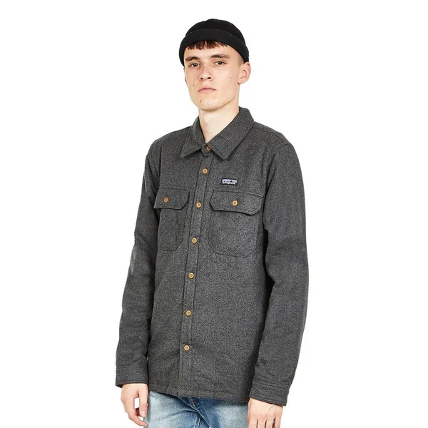 Patagonia Insulated Fjord Flannel Jacket - Men's Forge Grey - M