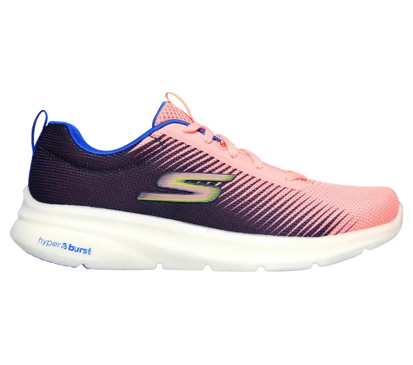 Skechers Women's GOrun Hyper PILLARS Ignite Sneaker, Pink/Blue