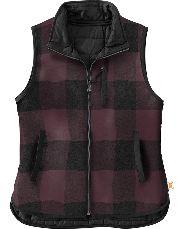 Carhartt Amoret Flannel Lined Vest - Women's Black - Xs