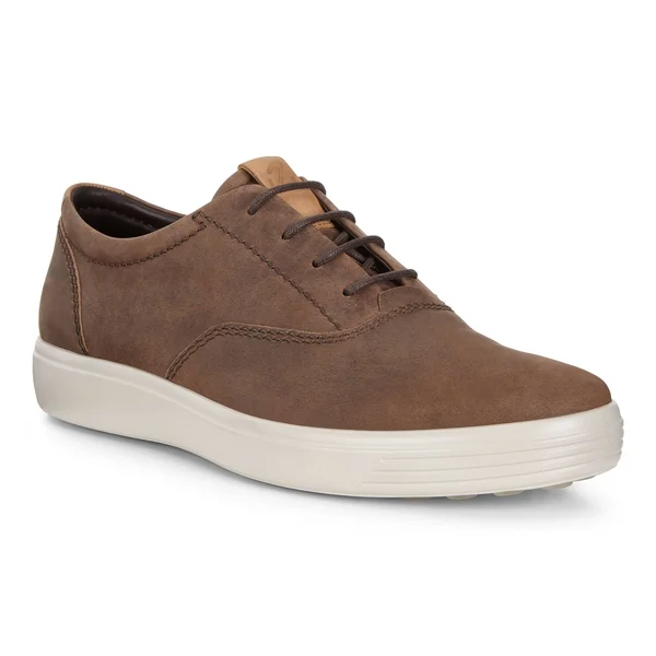 Men's Ecco Soft 7 CVO Sneaker Cocoa Brown - in Size 45