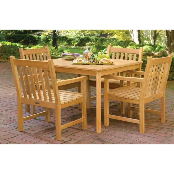 Oxford Garden Oxford 42 in. Square Teak Outdoor Dining Table