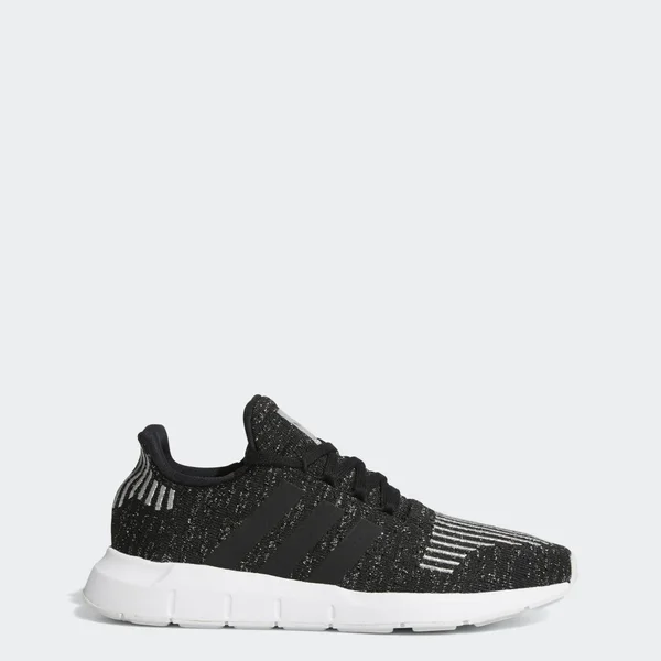 Adidas Swift Run Black/White Print Women's Shoes, Size: 7.5