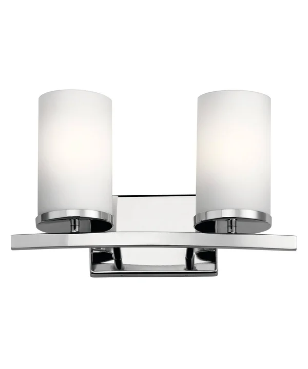 Kichler 45496CH Chrome Crosby 2 Light Bath Light