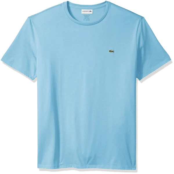 Lacoste Men's Crew Neck Pima Cotton T-Shirt - Barbeau Blue
