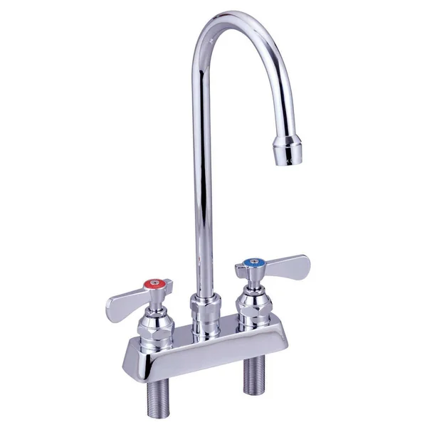 John Boos PBF-4DM-8GLF Deck Mount Faucet - 8x22 Gooseneck Spout