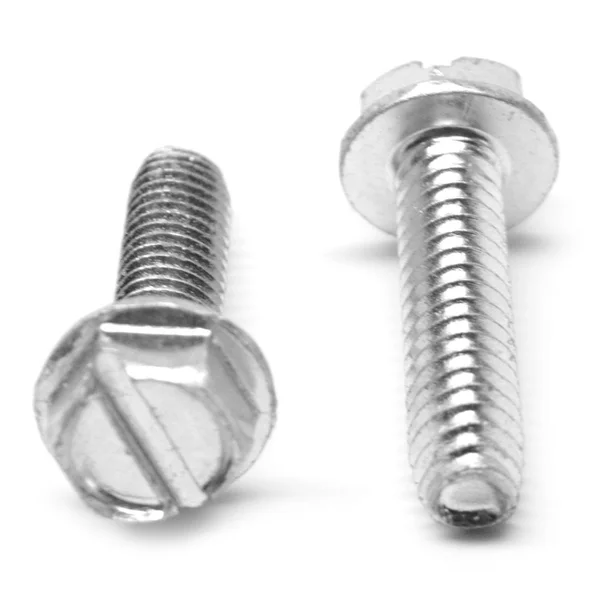 #8-32 x 7/8 Coarse Thread Taptite -Alternative Thread Rolling Screw Slotted Hex Washer Head Low Carbon Steel Zinc Plated/Wax