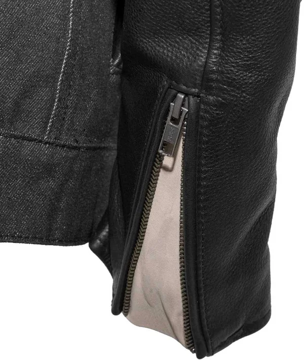 Cutlass Denim, Leather Motorcycle Jacket 2XL