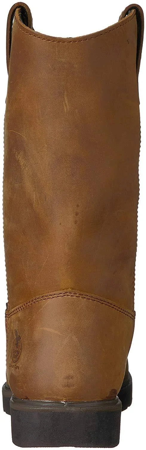 Georgia Boot Men's Suspension System Waterproof Wellington Work Boot, GB00085, Brown