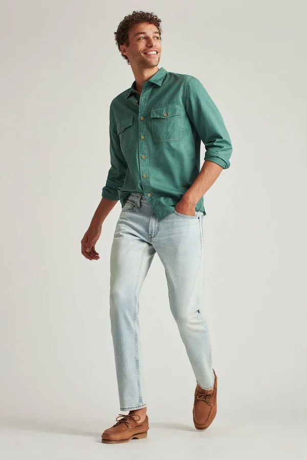 All Season Jean Pants Slim for Men by Bonobos - Light Wash - 35
