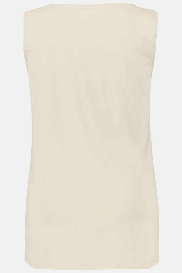 Plus Size Tank Tops, Woman, Beige, Size: 28/30, Viscose, Ulla Popken