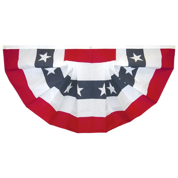 Flagline Full-Pleated Fan (Stars) - 4'x8' Cotton