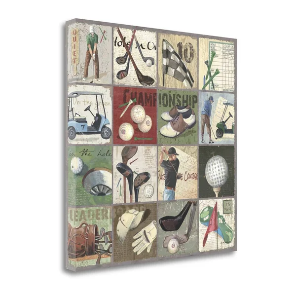 Golf Sampler I by Anita Phillips Fine Art Giclee Print on Gallery W