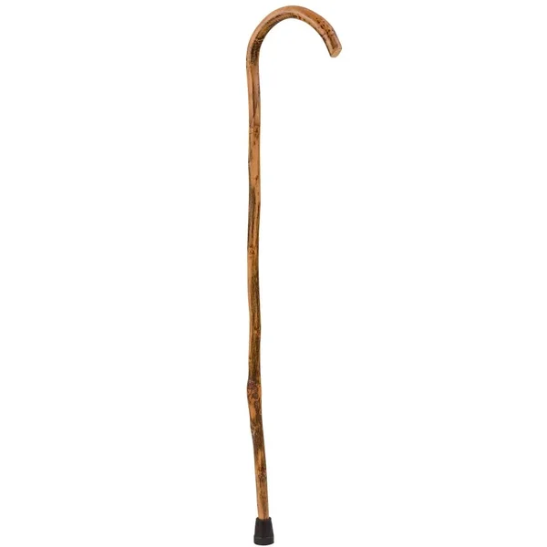 Brazos Natural Hardwood Crook Wood Walking Cane