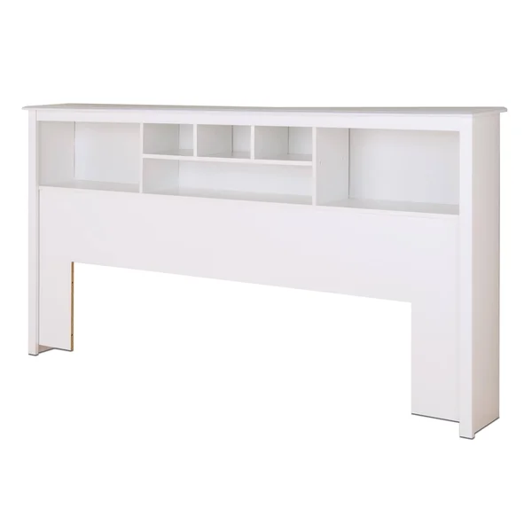 Prepac Manufacturing King Size Bookcase Headboard - White