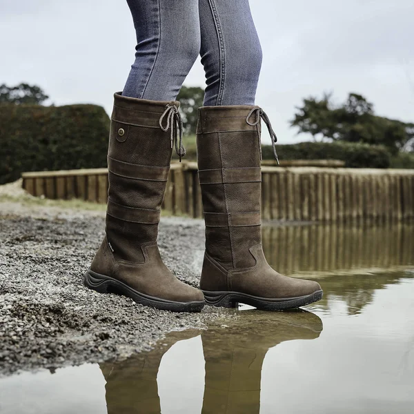 Dark Brown Dublin River Boots III, Wide