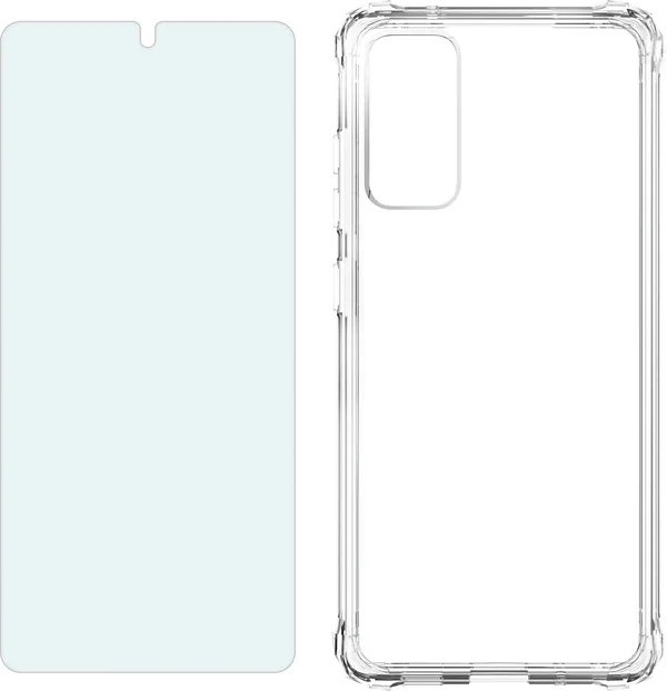 Verizon Clarity Case Blue Light Screen Protector Bundle for Galaxy S20 Fe 5G UW, Clear