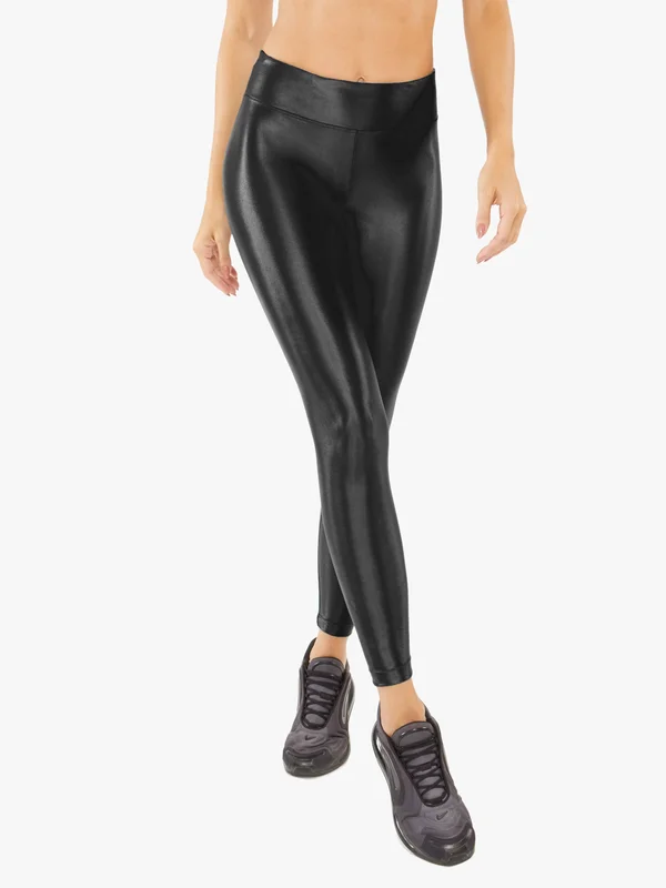 Koral Lustrous High Rise Legging - Black - Leggings