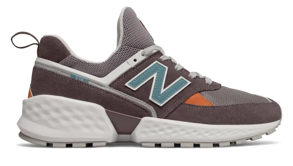 New Balance Men's 574 Sport Shoes Purple with White, Size: 12