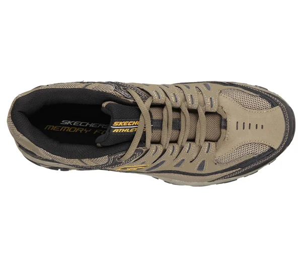 Skechers Men's After Burn - Memory Fit Sneakers, Pebble/Black, 7.5